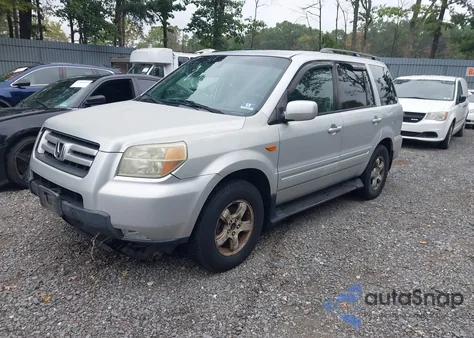 2006 Honda Pilot Ex-L из США, поврежденный, VIN 2HKYF18706H511664